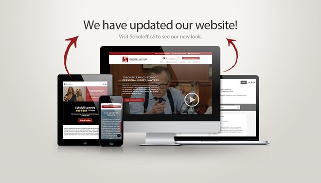 Its Here - Announcing the Launch of the Sokoloff Lawyers Newly Redesigned Website