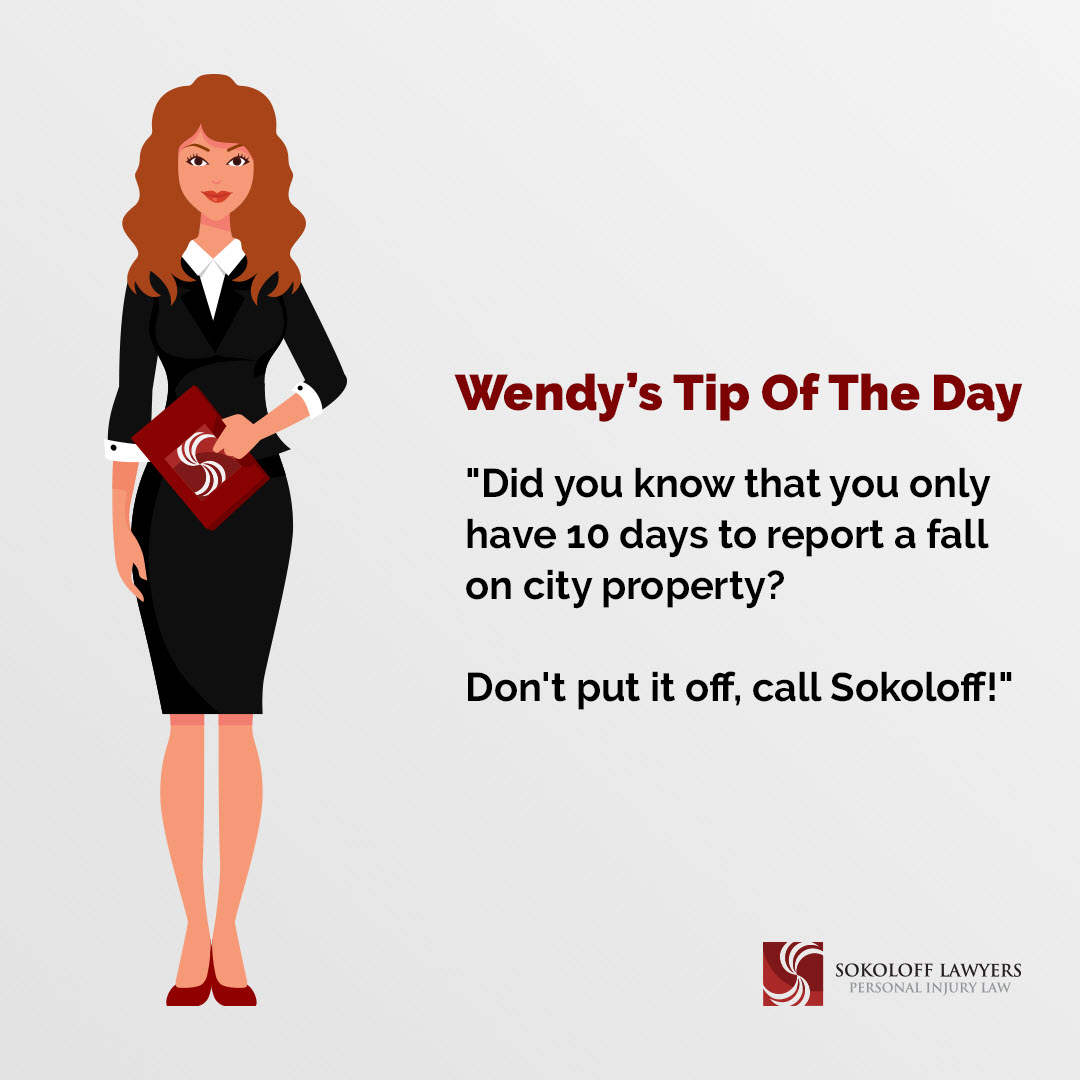 Did You Know That You Only Have 10 Days to Report a Fall on City Property